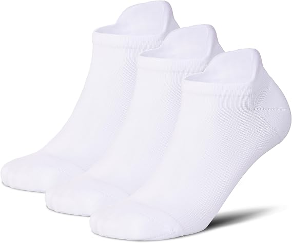 LEVSOX Ankle Compression Socks for Women Men Cushioned Running Support Socks for Plantar Fasciitis Relief 3 Pairs