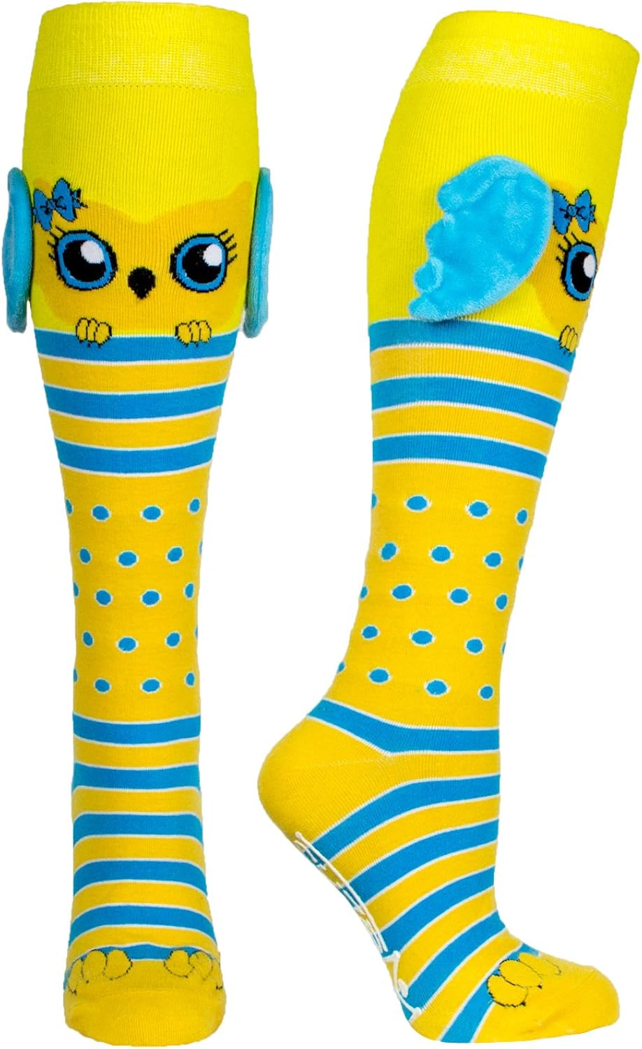 Moosh Walks Funny Fun 3D Socks for Girls and Women | Crazy Novelty Animals Unicorn and more | Age 9