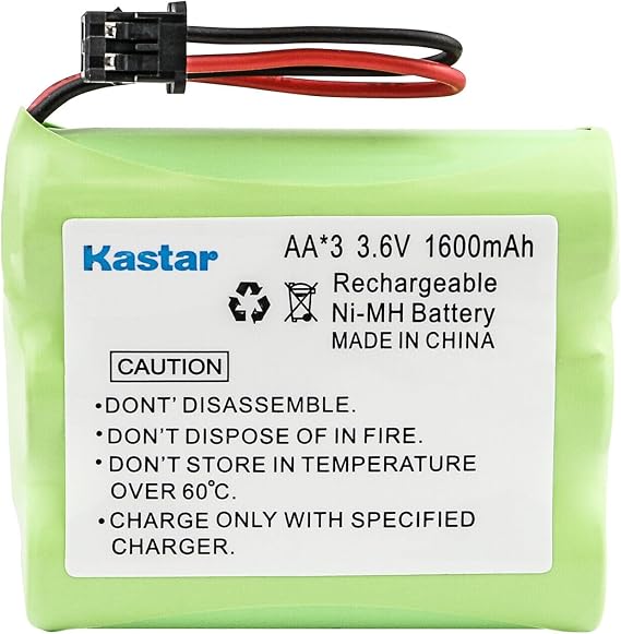 Kastar 1-Pack Battery Replacement for Dantona BATT-14 CPB-400B RCA BT-15 BT15 BT-32 29445 59519 100935 26936GE2 Recoton T101 T121 GP GP60AAK3BMS, GP80AAS3BMX MEMOREX YBT3N800MAH