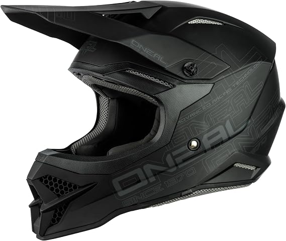 O'Neal - 0627-001 3 Series Unisex-Adult Off-Road Helmet (Flat Black, XS)