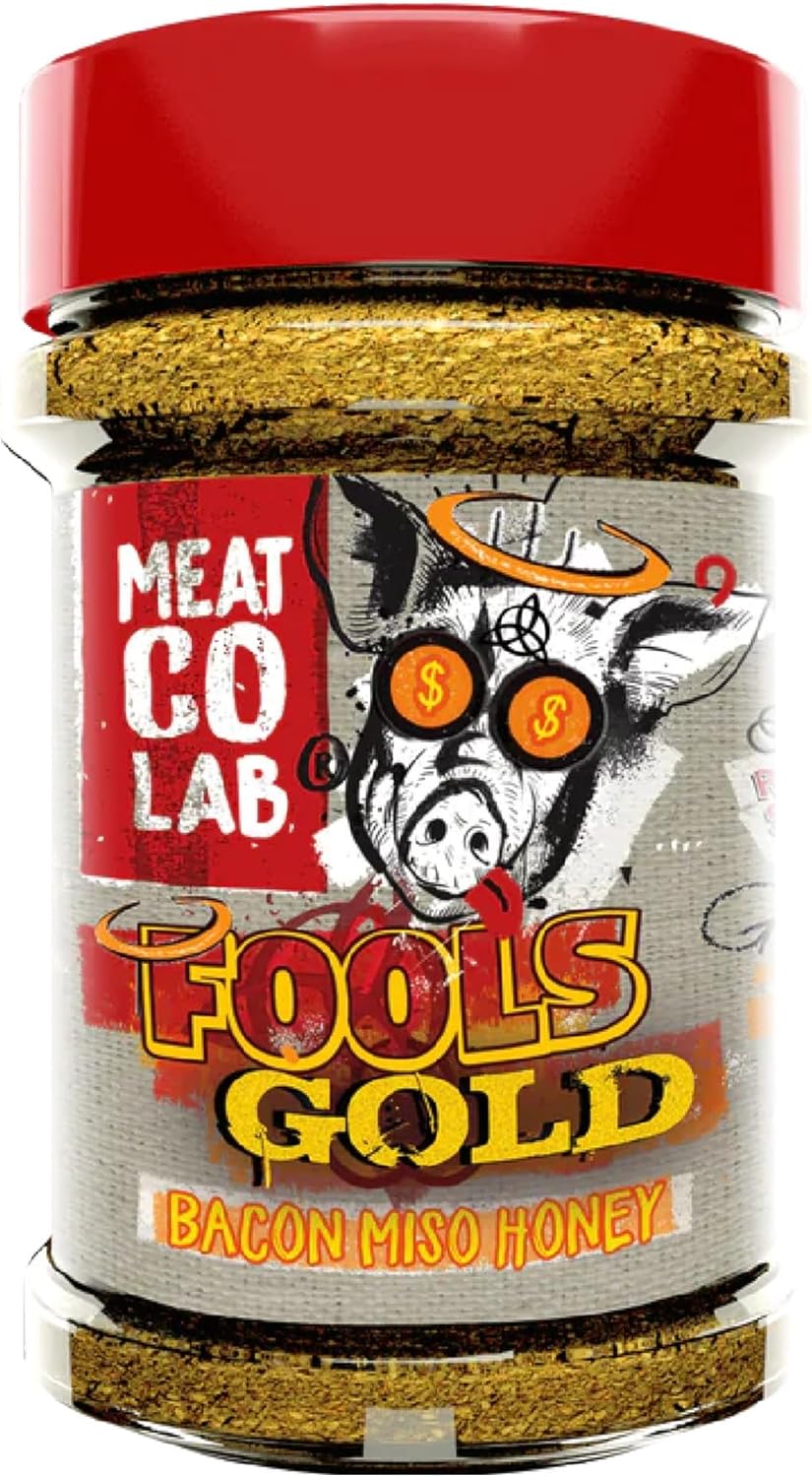 Angus &amp; Oink | Fools Gold BBQ Rub - Deep Sweet Umami Heat | Perfect for Ribs, Butts &amp; Chicken | The Best Gluten Free Authentic Rub for any BBQ | 230g