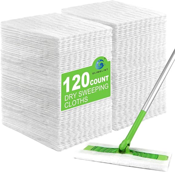 GLIMGLINT Dry Sweeping Cloths Pads Compatible with Swiffer Sweeper