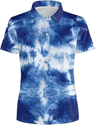 Funny Golf Shirts for Women V Neck Polo Shirt Short Sleeve Moisture Wicking Athletic Tees Lightweight Tops Golf Gifts