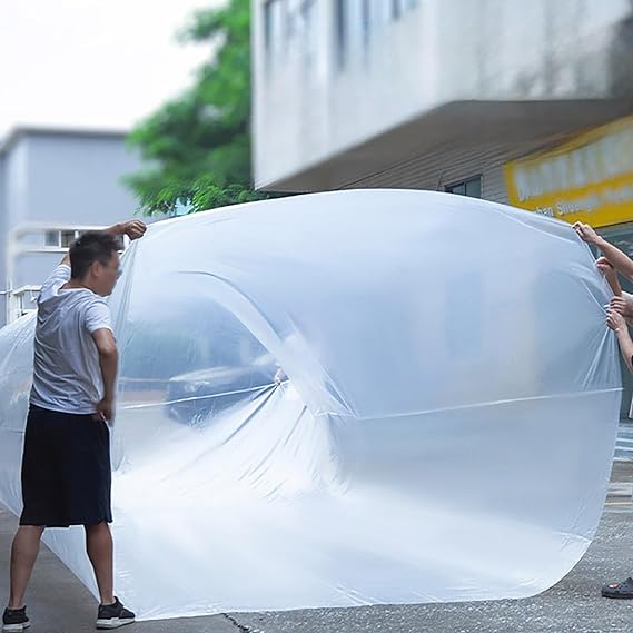 Car Covers for Automobiles - Fully Enclosed Sealed Car Flood Cover, Reusable Plastic Car Cover, Prevent Cars from Being Flooded, Thickened Pe Material for Most Cars and Suvs