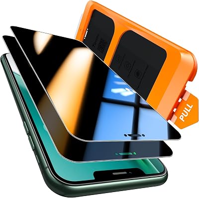 TOCOL for iPhone 14 Pro Max Privacy Screen Protector Tempered Glass Full Coverage Screen Protector Easy Installation 2 Pack