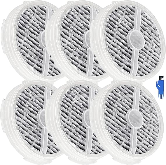GL-2103 Air Purifier Filter Replacement for RIGOGLIOSO GL-2103 SY900S for JINPUS GL-2103 for LTLKY 900S HEPA and Activated Carbon Filters 6-PACK with 1 Cleaning Brush