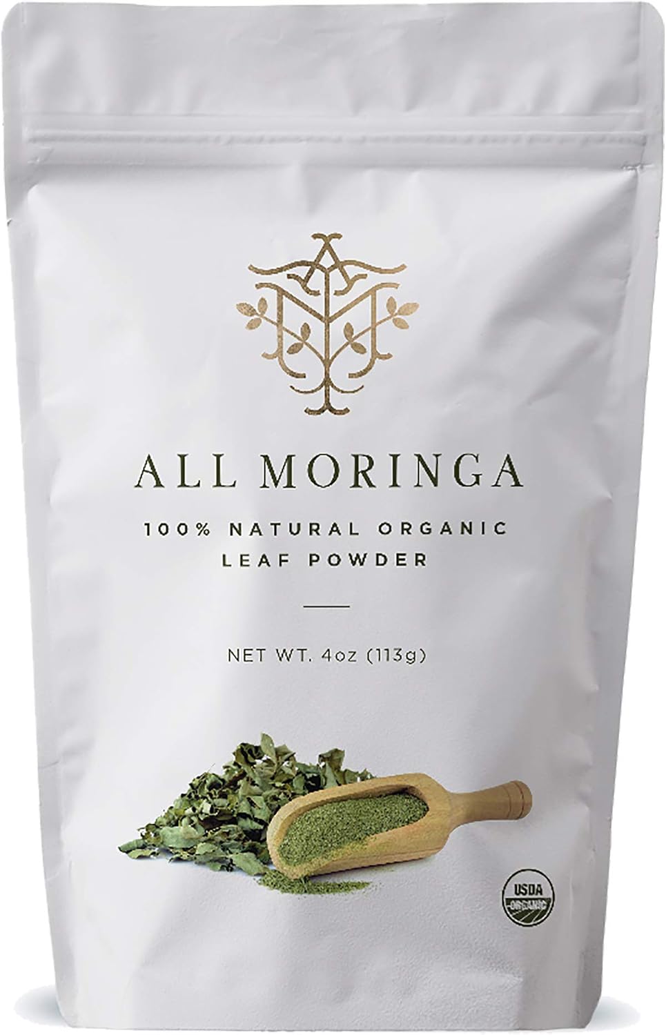 A M – Organic Moringa Leaf Powder | USDA Organic • Non?GMO • 8?oz Superfood Supplement • Greens Complete Protein. Powerful Antioxidants & Immune Support