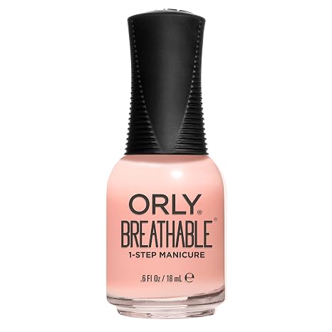 ORLY Breathable Kiss Me I'm Kind 18 ml – Pflege & Nagellack in Einem 100% vegan 13-free Halal atmungsaktiv & stärkend mit Arganöl Vitamin B5 & C kein Base/Top Coat nötig