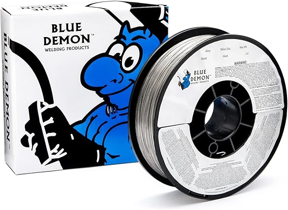 Blue Demon E71TGS .030 X 10LB Spool Gasless Flux Core Welding Wire | Gasless, All Position, Easy Slag Removal, Formulated to Provide Porosity-Free, X-Ray Quality Welds