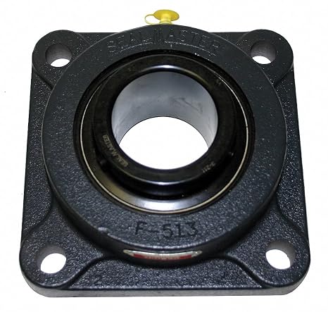 MSF-24 1.5 INCH BORE, 4 Bolt, CAST Iron HOUSING, Flange Bearing, MSF Series, Set Screw Shaft Locking, W/Ball Bearing Insert