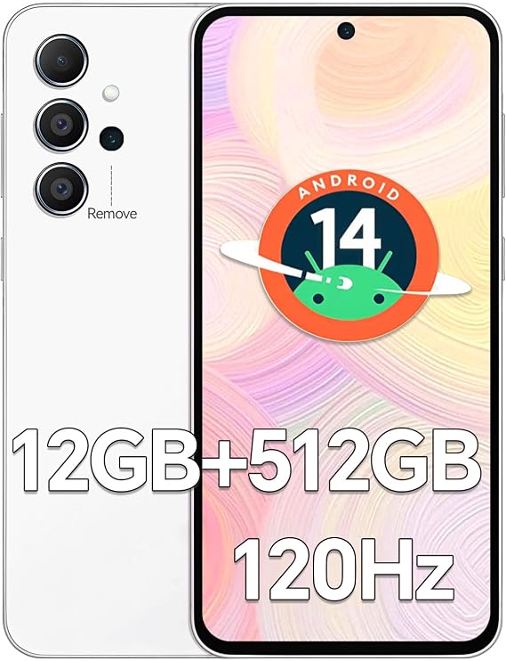 I55 Ultra Unlocked Cell Phone, Snapdragon 888 Android Unlocked Phones, 5G Smartphone, 12GB+512GB, 5000mAh Battery, 48MP+108MP Camera, 6.8" WQHD+ Display, Dual SIM/GPS/WiFi
