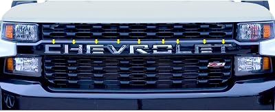Putco Chevrolet Grille Lettering Kit - Stainless Steel - Fits Chevy Silverado HD 2500, 3500 2020-2023