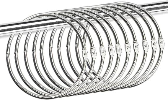 Pack of 10 80 mm Goods Ring Large Metal Ring Versatile Book Binding Rings