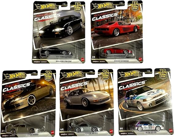 2026 Premium Car Culture Modern Classics 5'li Set FPY86-961S Ferrari, Porsche, Nismo, Toyota, Mazda