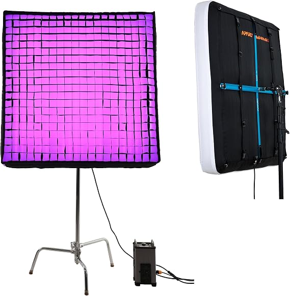 Aparo Radi 44Pro Air CRMX Professonal Air Light, 680W 2000-20000K Color Temperature Flexible LED Panel Light Inflatable Panel with Air Softbox and Honeycomb Grid, Support APP Control