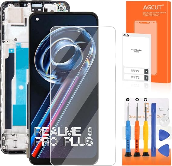 for Realme 9 Pro+ Screen Replcement for Realme 9 Pro Plus LCD Display Touch RMX3392 RMX3393 Screen Digitizer Replacement Assembly Repair Parts