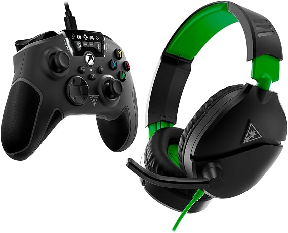Turtle Beach Xbox Gamers Pack - Includes Recon Wired Controller (Black) & Recon 70 Wired Gaming Headset (Black) /Xbox X