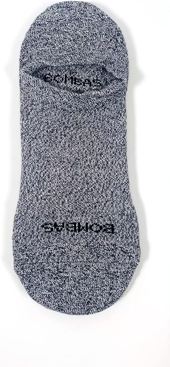 Bombas Women's Cushioned No Show Socks,(Charcoal,Medium)