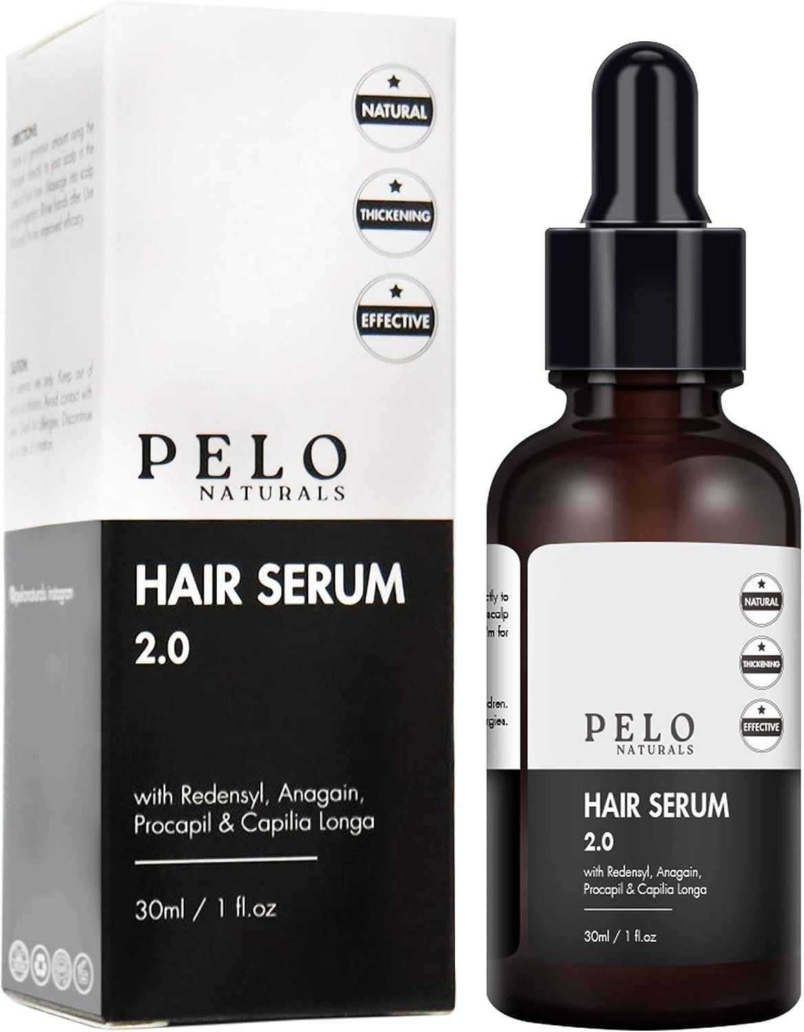 Hair Growth Serum by Pelo Naturals | Helps Regenerate Redencil Neg and Pro Capil | Hydrates Scalp for Visibly Thicker Hair | Hair Growth & Hair Removal Control Serum for Women & Men