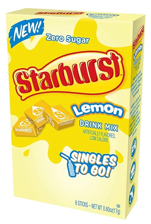 Starburst Singles To Go Lemon Drink Mix (6) Boxes