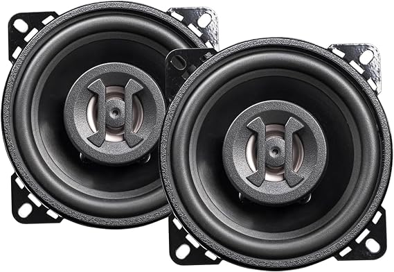 Hifonics Zeus ZS4CX 4 Inch 2 Way 175W Car Audio Coaxial Speakers with Mylar Dome Tweeter and Alpha Cellulose Poly Woofers, Pair
