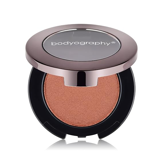 Bodyography Expressions Eye Shadow Cleopatra (Dark Peach (Shimmer)) | Multi-Functional, Long-Wearing Powder for Eyes, Cheeks & Brows | Buildable, Silky Finish | Vegan, Talc-Free