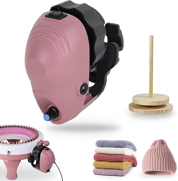 Knitting Machines Adapter with Yarn Holder, Electric Knitting Machines Adapter for UK, only Suitable for 40/48 Needle Knitting Machines, Knitting Machine Accessories