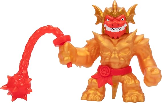 Heroes of Goo JIT Zu Stretch Strikers Deluxe Hero Pack Blazagon, Stretchy Action Figure with 20+ Awesome Battle Sounds, Stretchy Armor and Stretchy Weapon, 2 to Collect