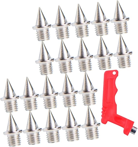 Track Shoe Replacement Spikes 1/4 Inch Hard Steel Silver for Athletics