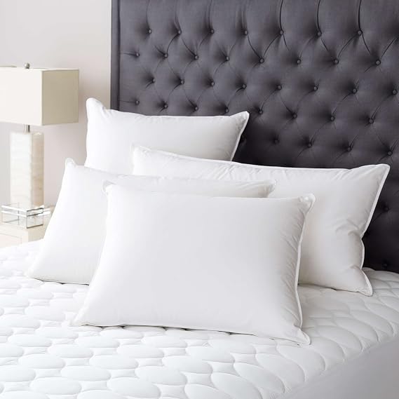Pine Cone Hill Meditation Down Pillow Firm, Standard Size, White Solid Pattern