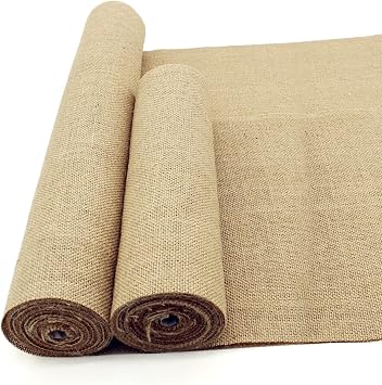 Agfabric Garden Burlap Fabric Roll,40 inch x25 Feet High Density Natural Jute Material for Party Decor,Table Runner,Crafts,Plants&Tree Covering