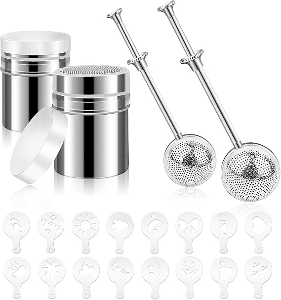 20PCS Powder Sugar Shaker Flour Duster Set, Powder Shaker