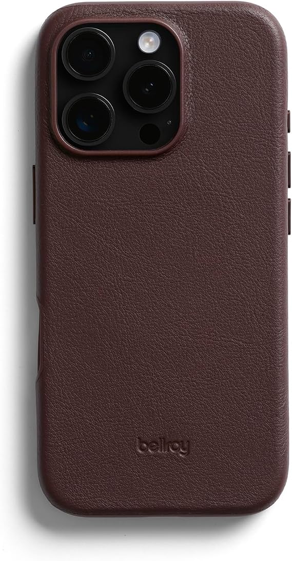 Bellroy Leather Case for iPhone 16 Pro Max - Ganache