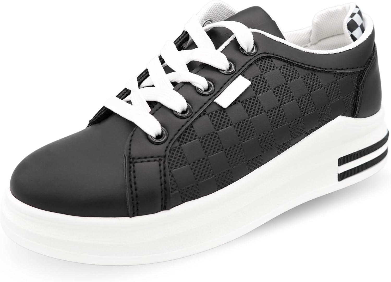 Black Platform Trainers for Women - Black Wedge Trainers for Women, Platform Black Trainers, Wedge Heel Trainers, Women Sneakers Platform, Women Wedge Trainers, Womens Platform Trainers - Black Size 3