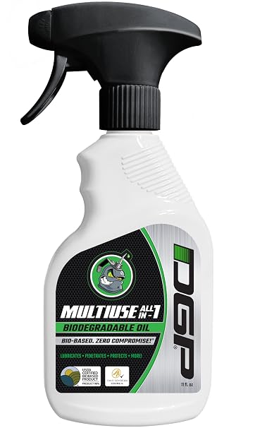 DGP All in 1 Multi-Purpose Biodegradable Penetrating Oil Professional-Grade Lubricant & Lube for Doors, Hinges, Machines & Tools Fast-Acting Lubricating Formula, 11 oz