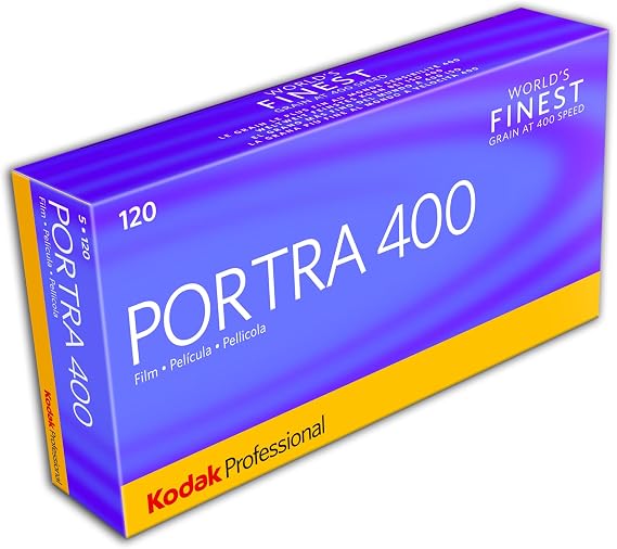 KODAK Portra 400 Professional ISO 400, 120 propack, Color Negative Film (5 Rolls per Pack)