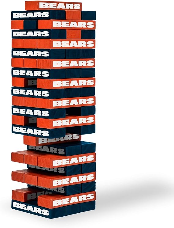Wild Sports NFL Chicago Bears Table Top Stackers 3" x 1" x .5", Team Color