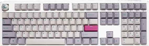 Ducky One 3 Mist Grey Mechanical Gaming Keyboard, Cherry MX Silver | Hot-swap full-size gaming keyboard, Cherry MX Speed Silver, PBT doubleshot keycaps, RGB, Mist Grey