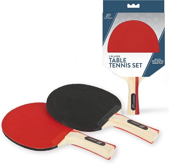 EastPoint Ping Pong Paddles, 2 Player Paddle Set, Outdoor Games, 2 Pc