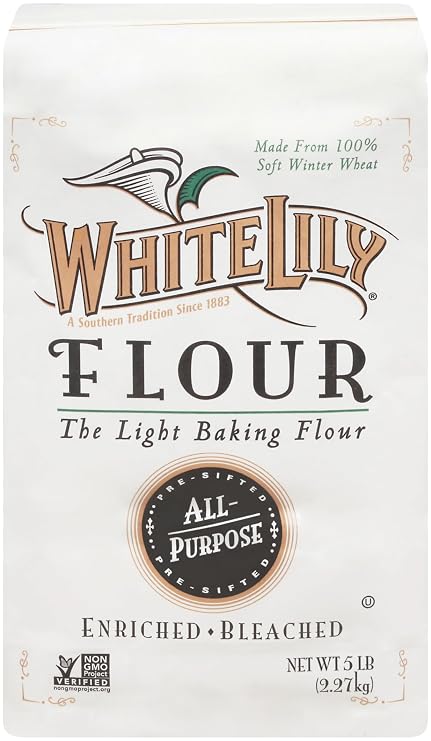 White Lily All Purpose Flour, 5 Pound Bag Non-GMO, Kosher