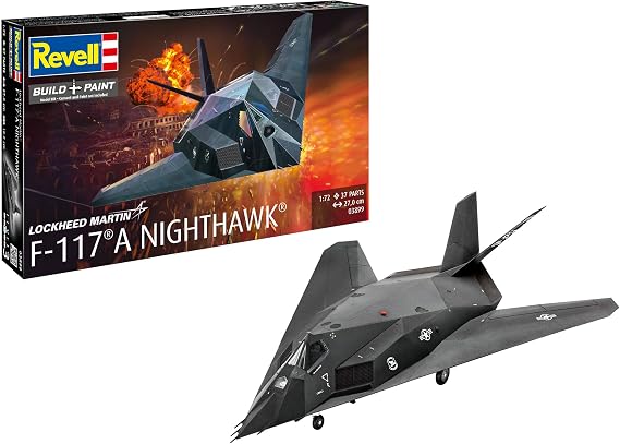 German Rebel 03899 1/72 US Air Force F-117 Stealth Fighter Plastic Model