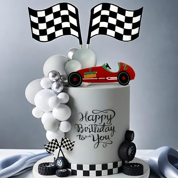 Racing Cake Toppers Racing Themed Birthday Party Racing Car Birthday Cake Decorations