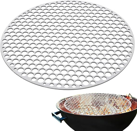 8.65-Inch Stainless Steel Grill Pan Ideal for Home, Indoor, and Camping Use