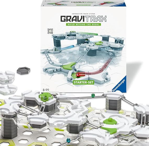 Ravensburger GraviTrax Starter Set Marble Run – STEM Construction Toy Marble Maze with Tracks, Blocks & 3D Building Elements, Creative Gravity Puzzle Game, Marbles for Kids Age 8+
