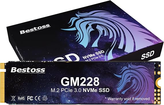 Bestoss 1TB NVMe M.2 SSD PCIe 3.0 2280 Internal SSD, Up to 2400MB/s