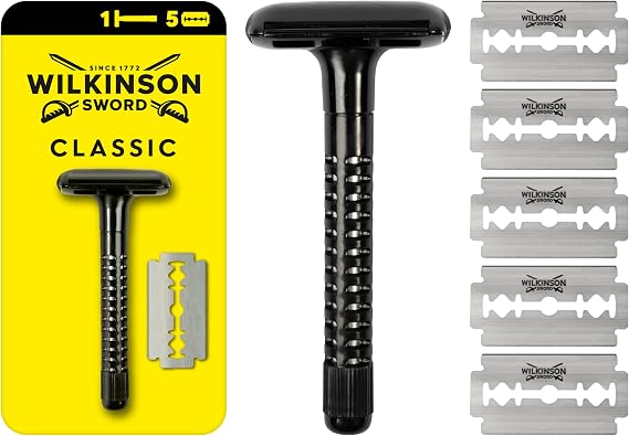 Wilkinson Sword Klasik Tıraş Bıçağı Makinesi ve 5 Yedek Bıçak 1 Paket (1 x 0.400 g)