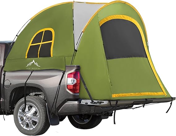 GoHimal Pickup Truck Bed Tent, 5.5-6.0FT Truck Tent for Camping(Green) | Portable,Double Layer,Waterproof PU2000mm