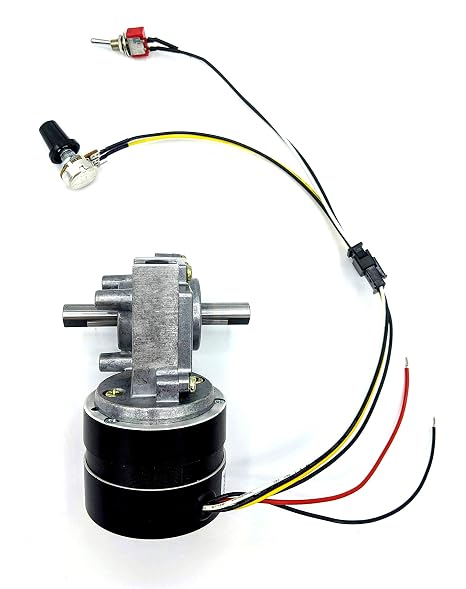 PN00220 - Reversible 24v Brushless DC (BLDC) Dual Shaft Gear Motor Adjustable Variable Speed 25 RPM Maximum