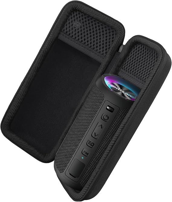 khanka Hard Travel Case for Ortizan Portable Bluetooth Speaker, IPX7 Waterproof Wireless Speaker, Case Only (Black)