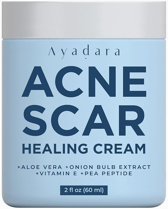 AYADARA Acne Scar Cream, 2 fl oz, Moisturizing Face & Body Cream for Face, Stretch, Acne Marks, Hydrating Formula for All Skin Types, 200+ Uses